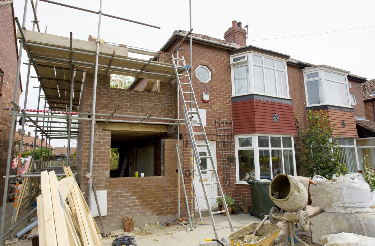 Homeowner planning a domestic building project